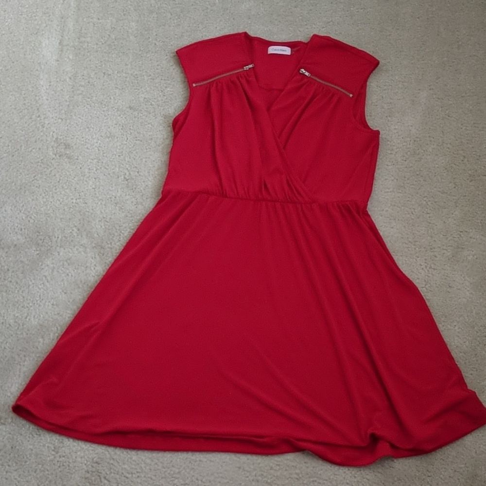 Calvin Klein red dress
